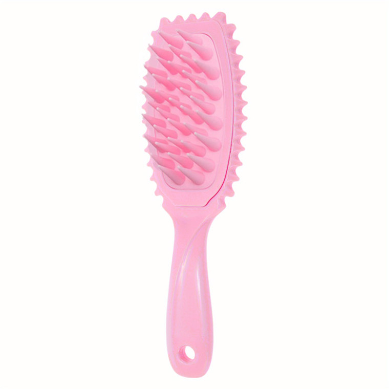 Silicone Scalp Massage Brush Pink