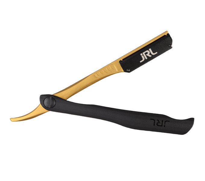 JRL Magnetic Straight Edge Razor - Black & Gold