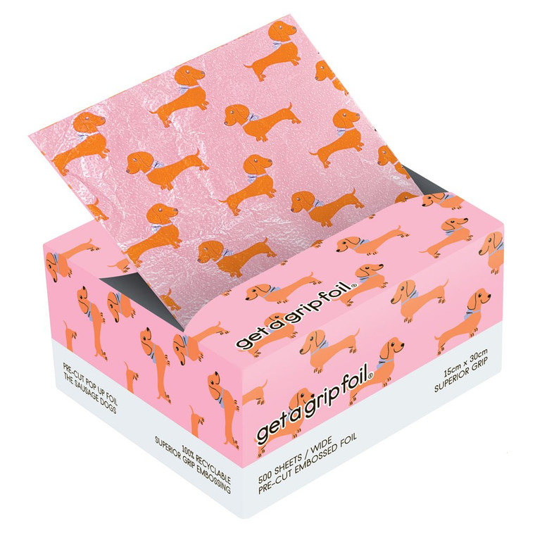 Get a Grip Foil - Pre-Cut Pop Up Foil Wide 500 Sheets - The Sausage Dogs