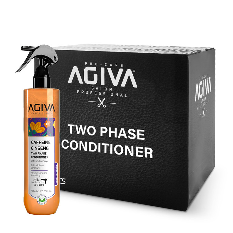 Agiva Caffeine Ginseng Two Phase Conditioner 400ml (Orange) x 24 Packs