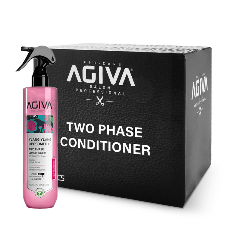 Agiva Ylang Ylang Liposomed C Two Phase Conditioner 400ml (Pink) x 24 packs