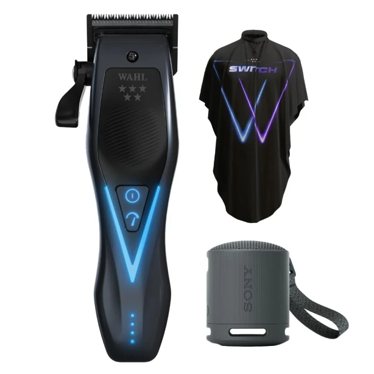WAHL 5-Star Vapor Switch Cord/Cordless Clipper With Switch Cape & Bonus Sony Speaker (Limited Edition)