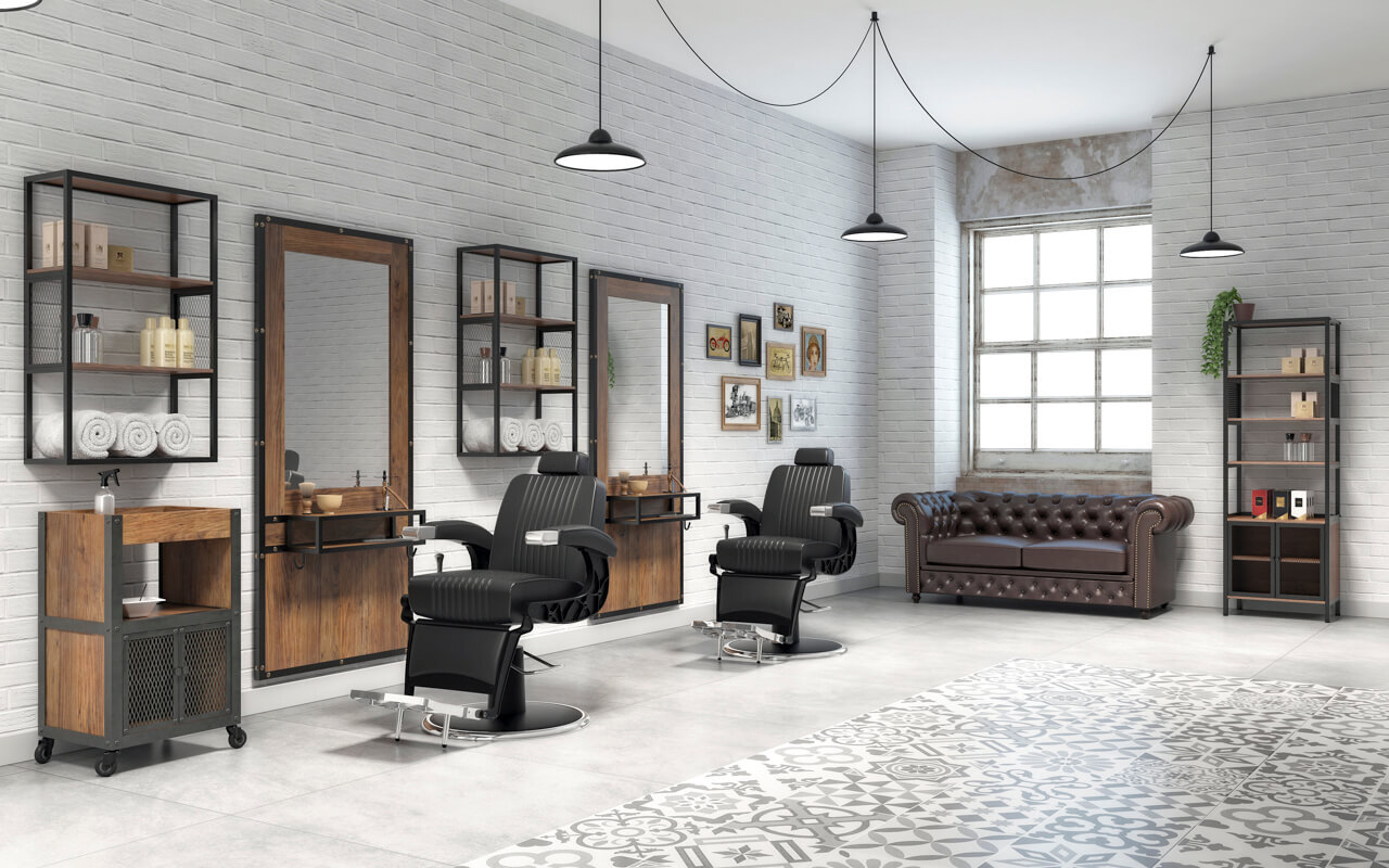 shop hogo black barber chair