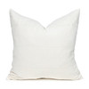 Blanca Oro Solid White Mud Cloth Pillow - Front 