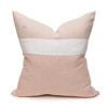 Cooper 22 Blush Pure Linen pillow - back
