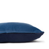 Sophie Kyanite Blue Velvet and Navy Linen Pillow - Bottom