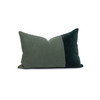 Doux Tourmaline Velvet Lumbar Pillow - Front