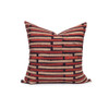 Lon Block Print Black and Brick Pillow - Front