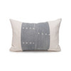 Aris Lumbar Blue Mud Cloth Pillow - 1420 - Front View