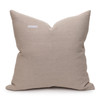 Hampton Nude, White Mud Cloth, Natural Linen Pillow - 22 - Back
