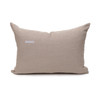 Mojave Natural Linen Aso Oke Luxe Vintage Lumbar Pillow - 16 x 22 - Back