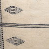 Beck Handspun Indian Wool Ivory and Black Pillow- 22- Details
