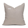 Misty Natural Linen and Aso Oke Pillow - 20- Back View