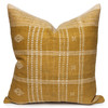 North Handspun Indian Wool Ivory and Gold 24 inch Pillow - Front