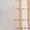 Tasi Natural Linen and Aso Oke Lumbar Pillow - 1420- details