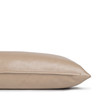 Russet Lumbar Pillow in Vegan Leather- 14 x 36 - Side View