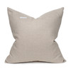Riva 22 Natural and Ginger Topanga Linen and Ivory Mud Cloth pillow - Back