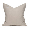 Monaco Pillow 22 - Gray Aso Oke and Ginger Linen Vintage textile pillow - back