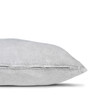 Horizon 20 Ombre Fog Gray Dip Dyed Cotton Velvet Decorative Pillow - Side