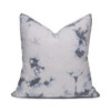Malibu crystal Blue Tie Dye Eco Topanga Linen Decorative Pillow - Back