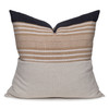 Wheat Luxe Vintage Textile Pillow - Front