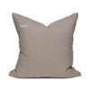 Three Stripe Woven Pillow Taupe - Back