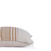 Flynn Pillow - Aso Oke Natural Linen Pillow with White Mud Cloth- 22 - Side