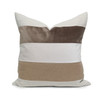 Coastline 22 - Natural - Linen and Cotton Velvet Pillow - Front