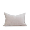 Malva Luxe Vintage with Natural Linen and Pearl Gray Mist Velvet - Back