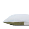 Pi 22 Linen and Velvet Pillow - Jade - Side