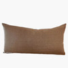 Capri 1427 - Aqua -  Natural Pure linen lumbar Pillow - back