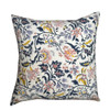 Flora 20 x 20 Cotton Floral Block Print Pillow -  - Front
