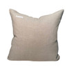 Perrie 20 x 20 Luxe Vintage Pillow - Pure Natural Linen - Back