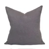 Coast 22 x 22 Pewter pure linen Pillow - Back