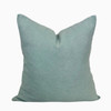 Coast 22 x 22 - Seafoam pure linen Pillow - Back
