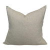 Heritage Twill 22 x 22 - Sand Vintage Cotton Twill - Pure Linen Pillow - Back