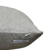 Shore 20 x 20 Luxe Vintage Pillow - Pure Natural Linen - Side Detail