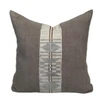 Arcadia - 22 x 22 - Stone Heritage Hemp, Pure Linen Pillow - Front