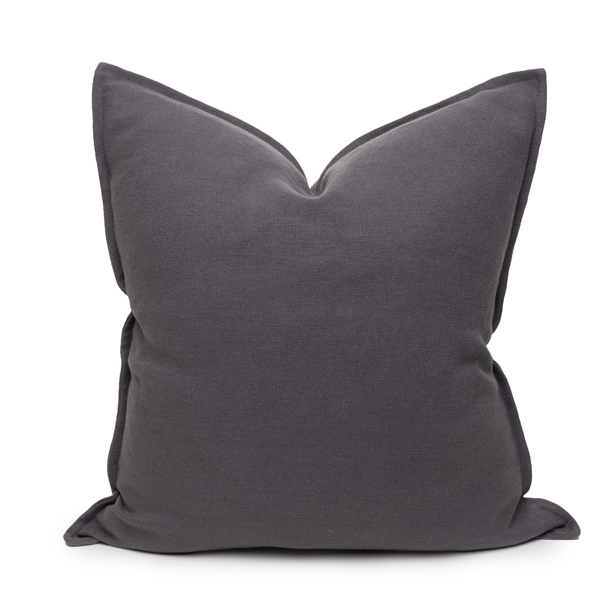 Simone PURE LINEN Pillow 22 Charcoal - Front