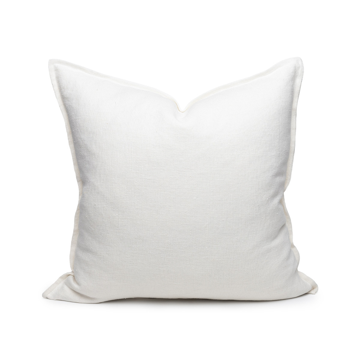 white linen throw pillows