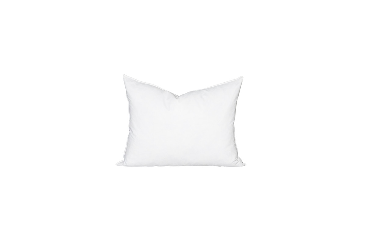 White Goose Feather & Down Pillow Insert - 16 x 22