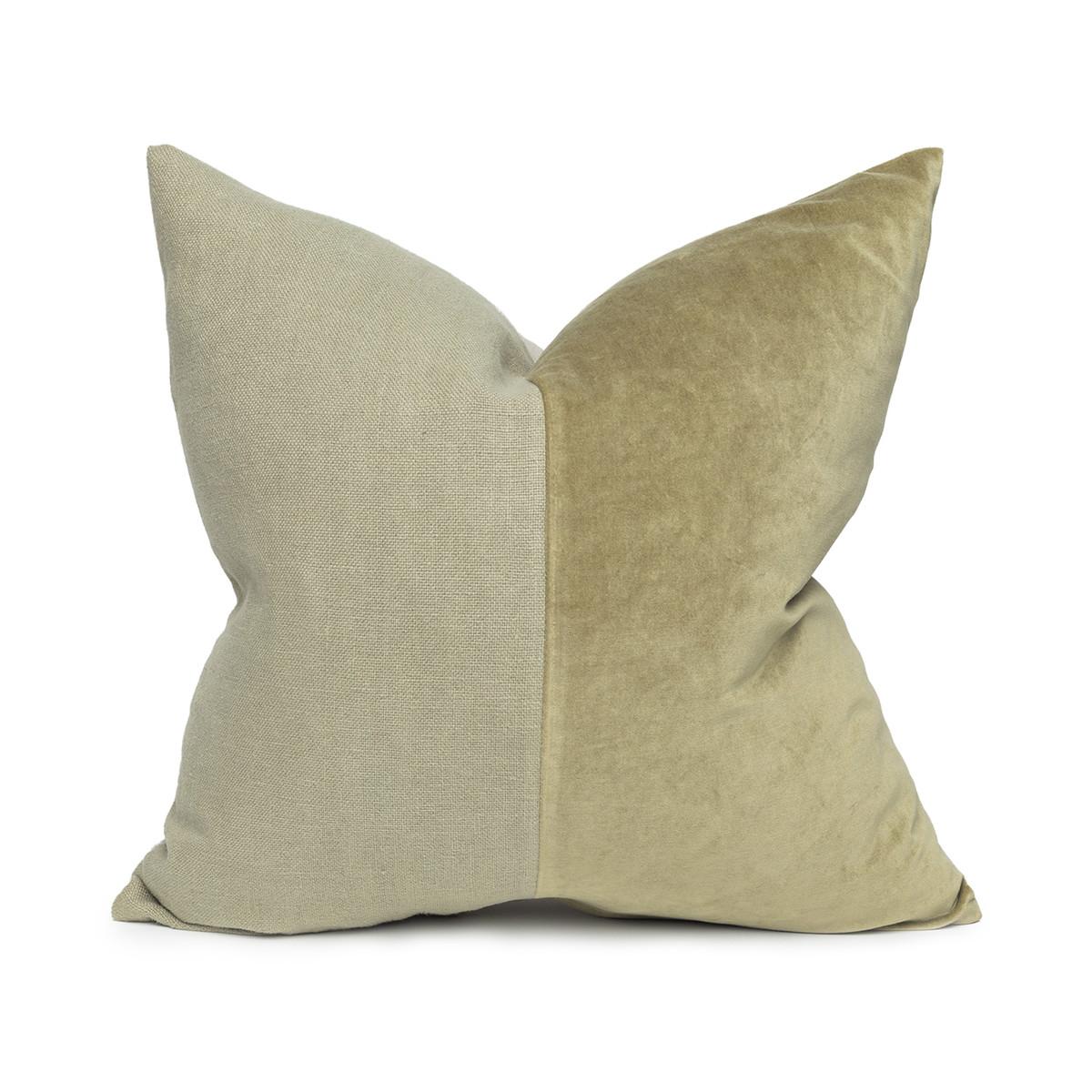 Saint Jade Green Velvet Pillow - Front