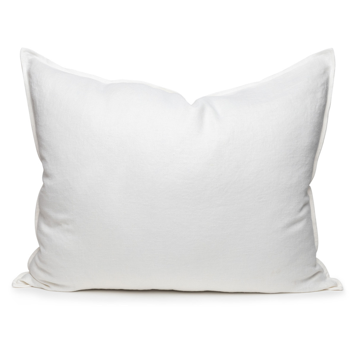 Simone PURE LINEN pillow- Blanc - 2636 - front view
