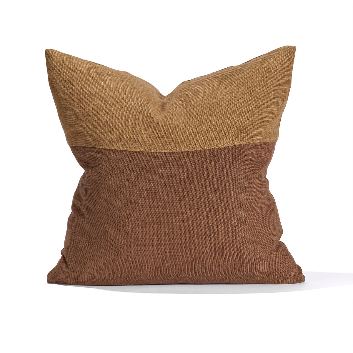  Stan 20 - Oak - Caramel & Oak Linen Pillow - Front