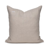 Capri Taupe With White Lines Woven Decorative Pillow - Back