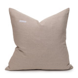 Celine Aqua and Mist Linen Velvet Pillow - Back