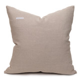 North Handspun Indian Wool Ivory and Brown 24 inch Pillow - Back
