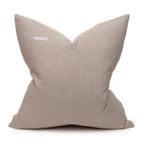 Coast Natural Linen Aso Oke Stripe Luxe Vintage Pillow - 22 - Back
