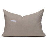 Teri Lumbar Pillow in Wheat, Hand Loomed Indian Wool-1622-  Back View