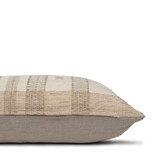 North Handspun Indian Wool Ivory and Creme 24 inch Pillow - Side View